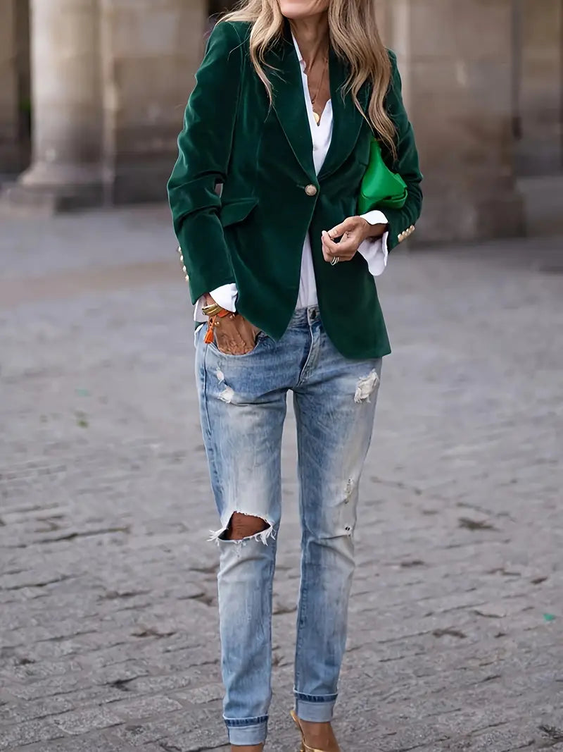 Savannah - Timeless Velvet Blazer