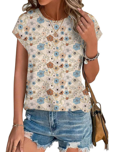 Necie - Effortless Floral Blouse