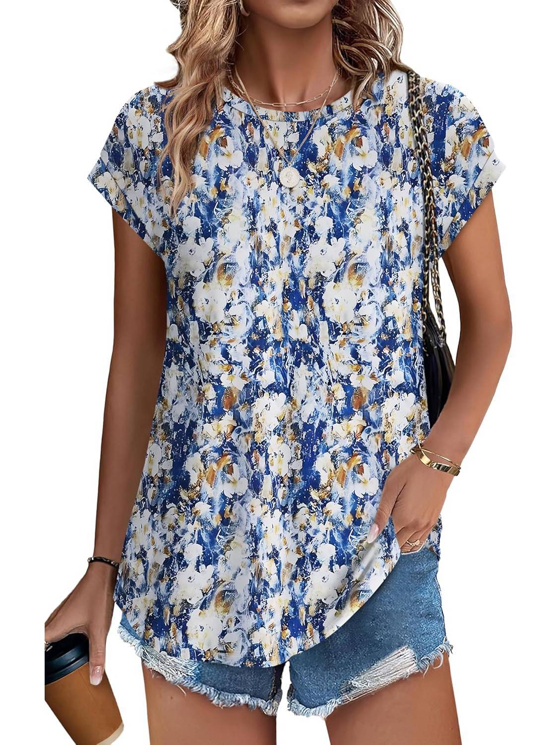 Necie - Effortless Floral Blouse