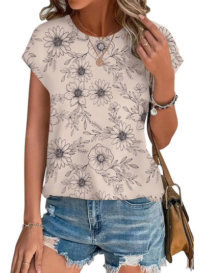Necie - Effortless Floral Blouse
