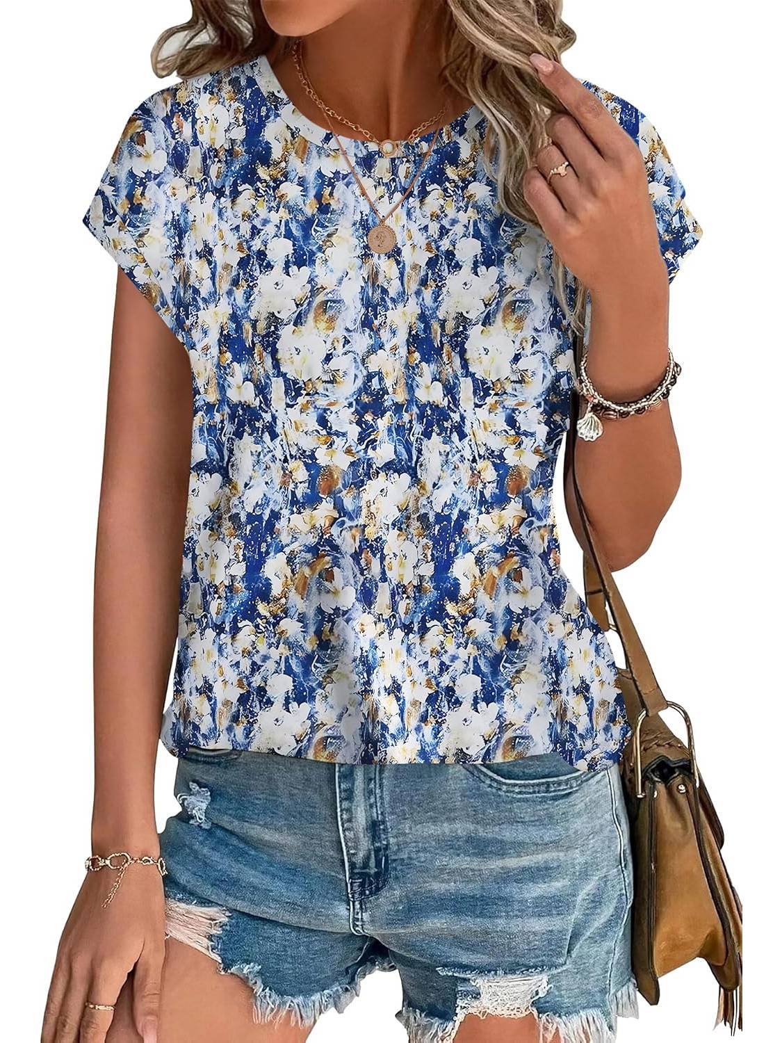 Necie - Effortless Floral Blouse