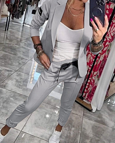 Malou - Elegant Blazer Jogger Set