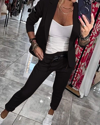 Malou - Elegant Blazer Jogger Set