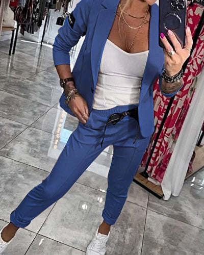 Malou - Elegant Blazer Jogger Set