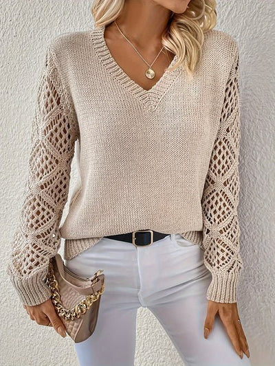 Elizabeth - Cozy V-Neck Sweater