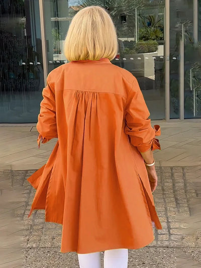 Ellaria - Whimsical Cotton Shirt Jacket