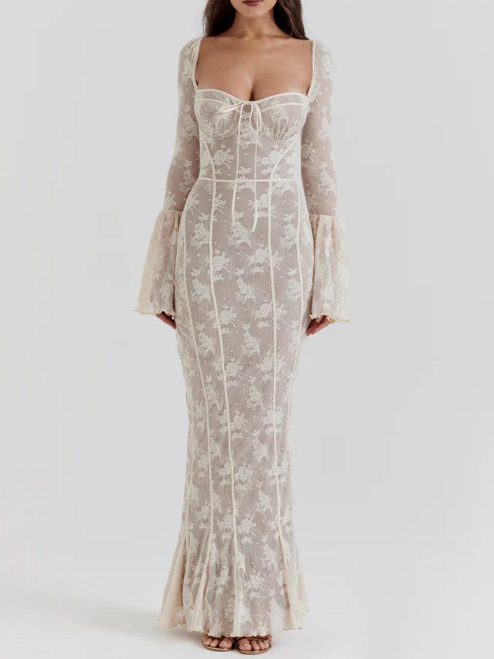 Delilah - Romantic Lace Maxi Dress