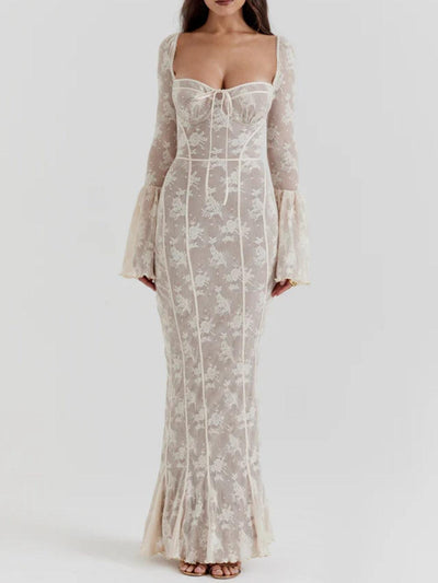 Delilah - Romantic Lace Maxi Dress