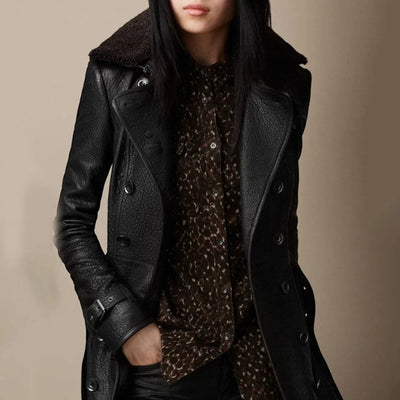 Lena - Timeless Leather Trench