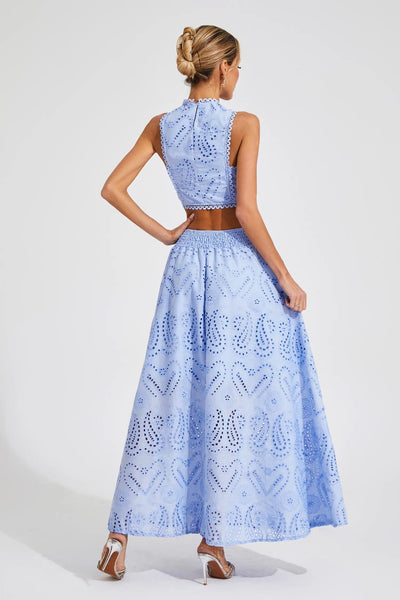 Aurelia - Elegant Embroidered Crop Top