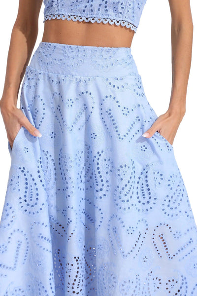 Aurelia - Elegant Embroidered Crop Top