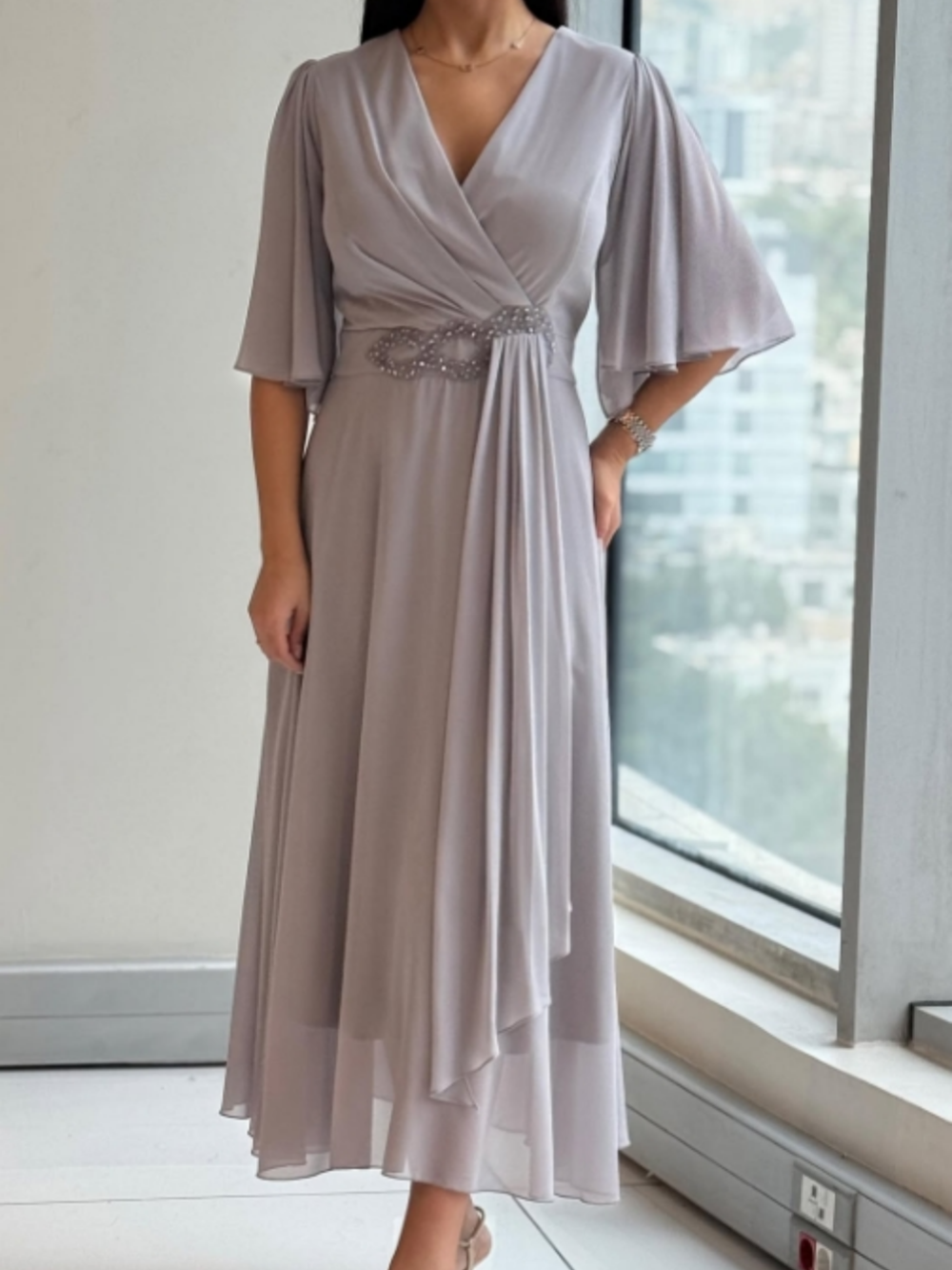 Siena - Elegant Chiffon Maxi Dress