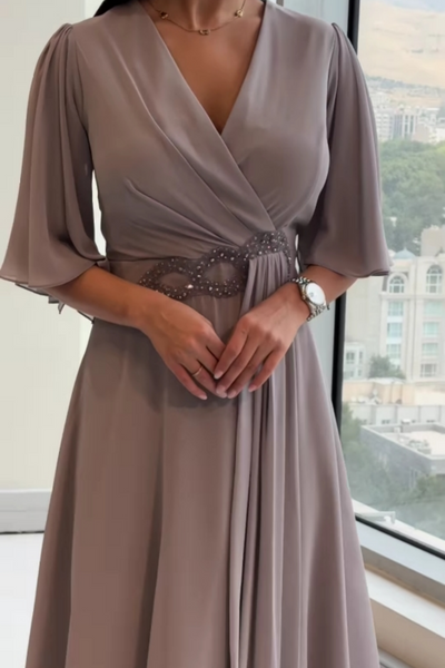 Siena - Elegant Chiffon Maxi Dress