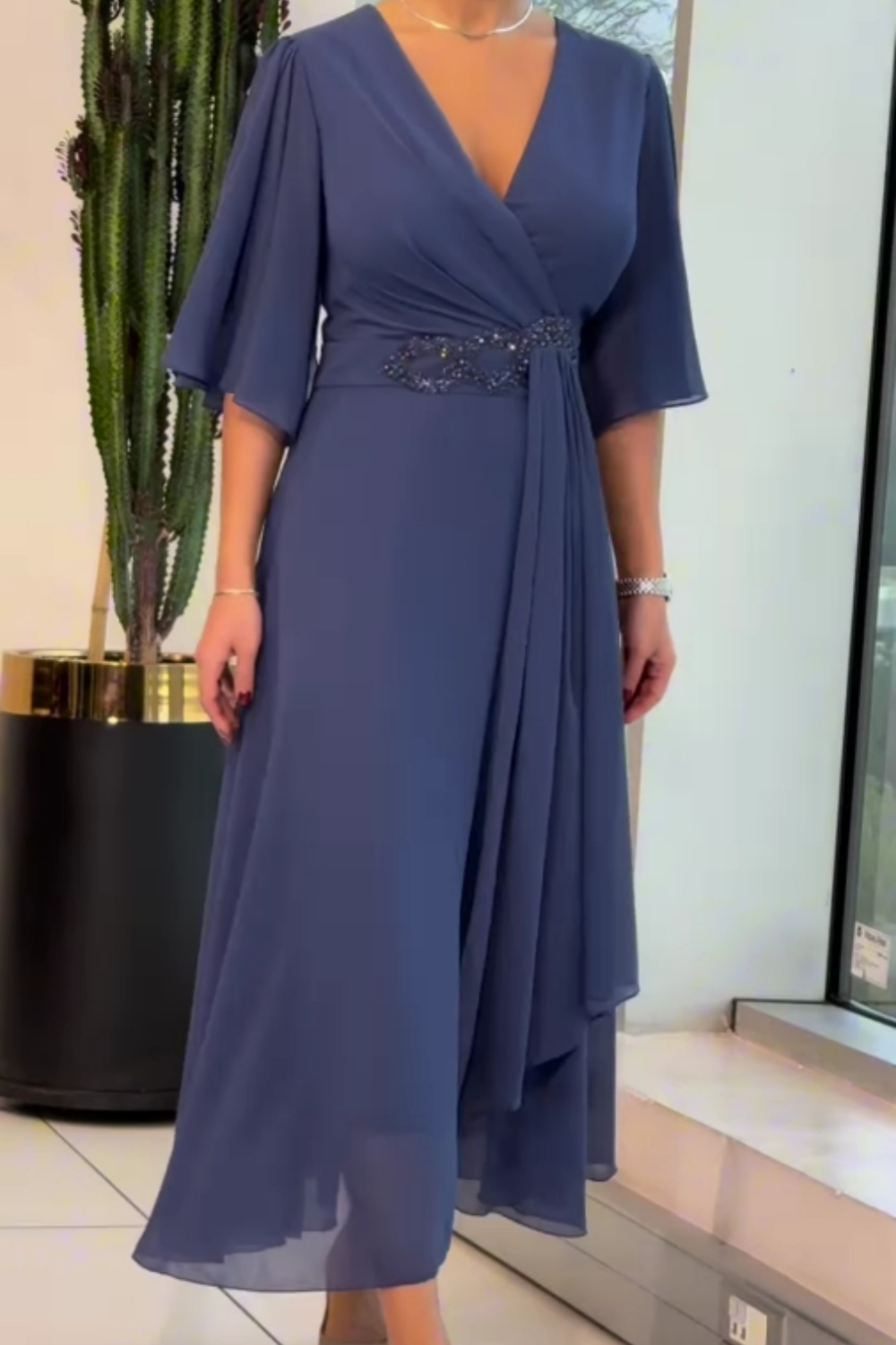 Siena - Elegant Chiffon Maxi Dress