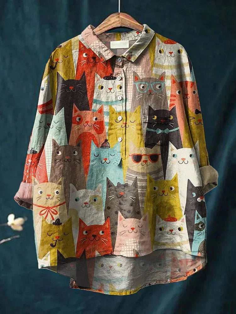 Clarano - Whimsical Print Blouse
