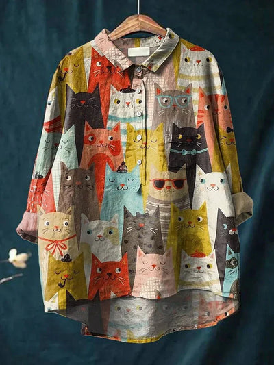 Clarano - Whimsical Print Blouse