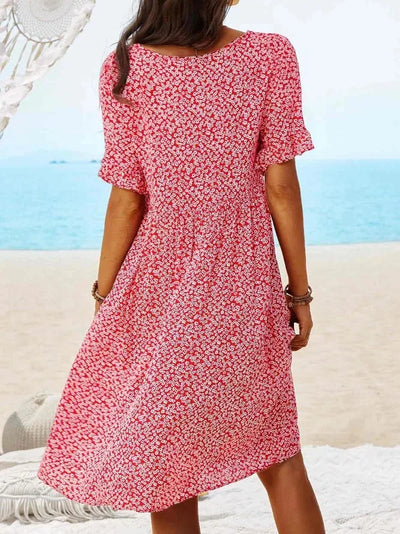 Arielle - Soft Floral Pullover Dress