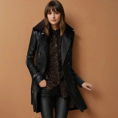 Lena - Timeless Leather Trench