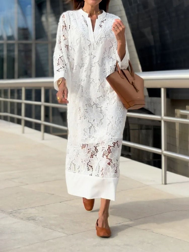 Clara - Effortless Lace Midi Dress