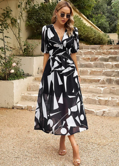 Allison - Timeless Floral Midi Dress