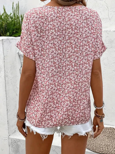 Wolena - Effortless Floral Blouse