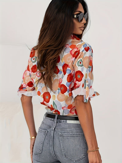 Mylene - Vibrant Floral Blouse