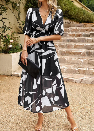 Allison - Timeless Floral Midi Dress