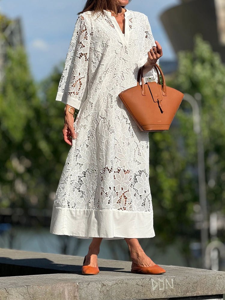 Clara - Effortless Lace Midi Dress