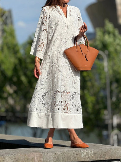 Clara - Effortless Lace Midi Dress