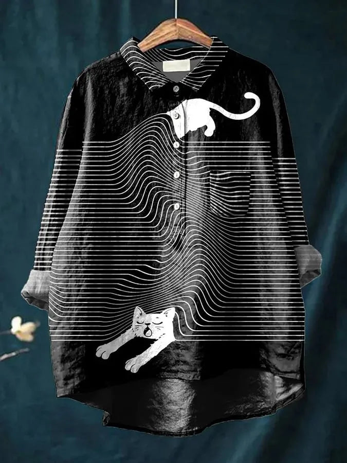 Clarano - Whimsical Print Blouse