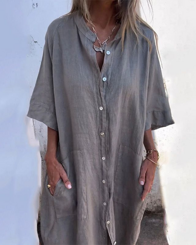 Calixa - Effortless Boho Shirt Dress