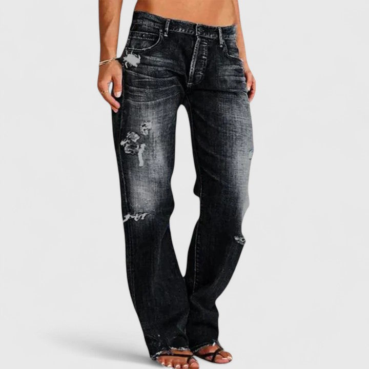 Lianette - Comfortable Wide-Leg Jeans