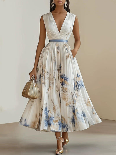 Flora - Stunning V-Neck Maxi Dress