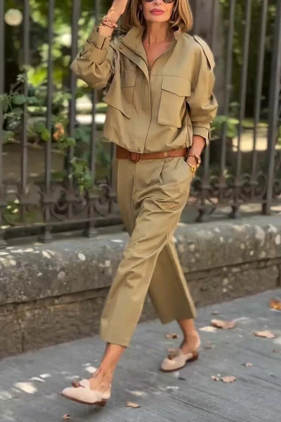 Chic Cargo Set - Soft Casual Comfort