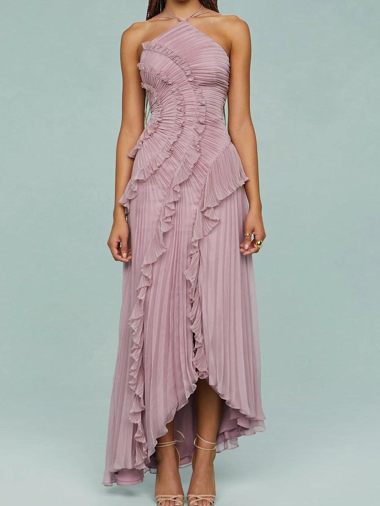 Siena - Asymmetric Pleated Dress