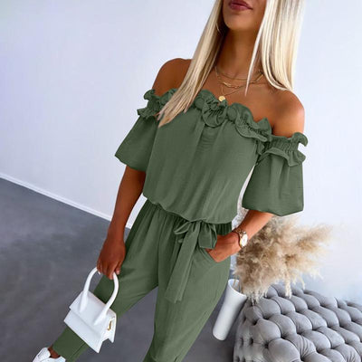 CAMILA - Flirty Off-Shoulder Jumpsuit