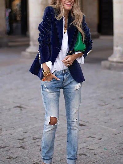 Savannah - Timeless Velvet Blazer