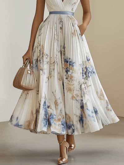 Flora - Stunning V-Neck Maxi Dress