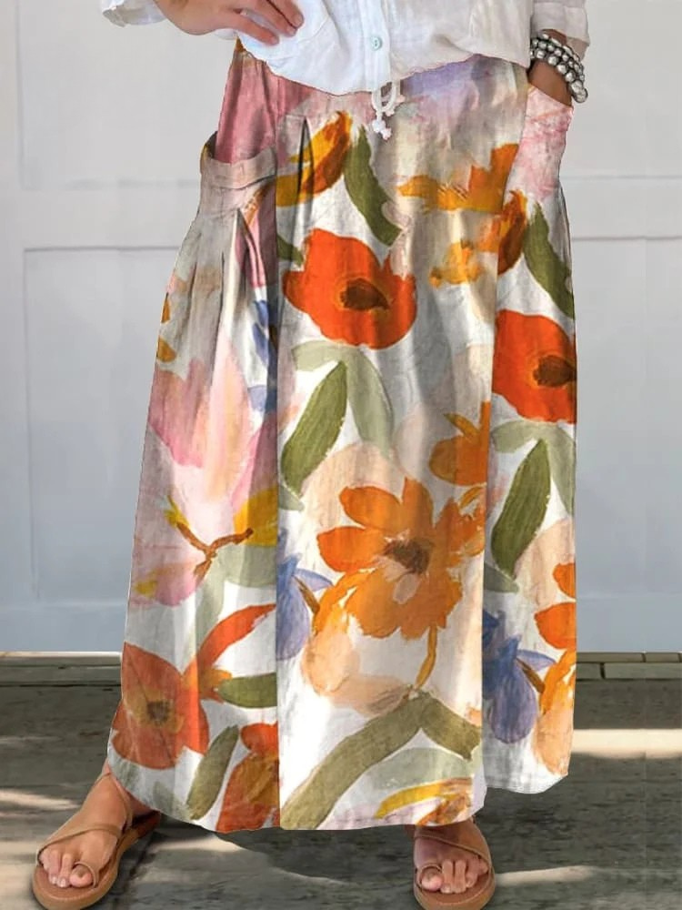 Meadow - Breezy Floral Skirt