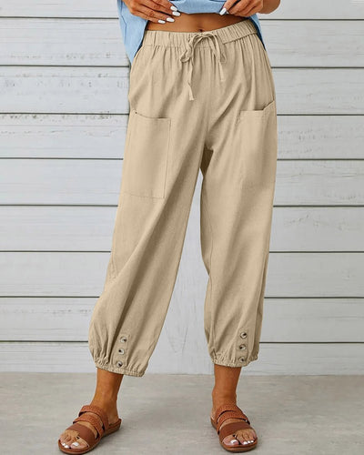 Neve - Chic High-Waist Trousers