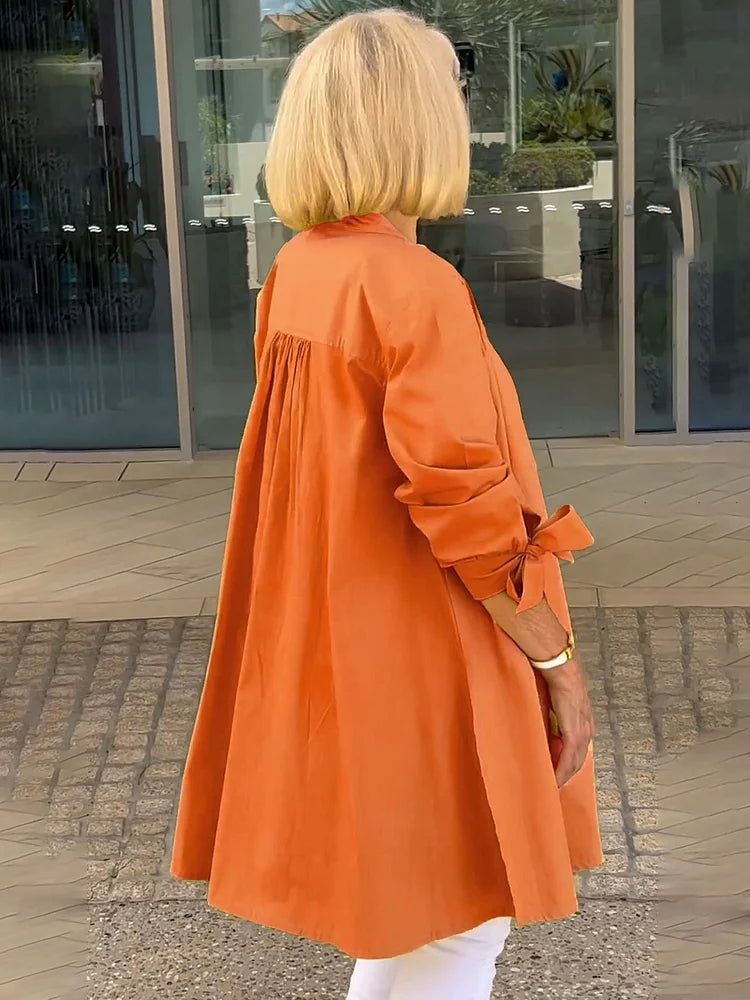 Ellaria - Whimsical Cotton Shirt Jacket