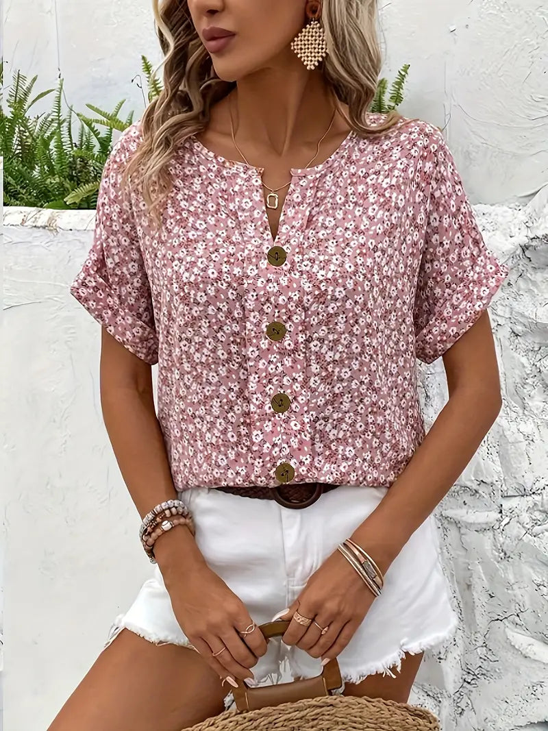 Verna - Elegant Floral Blouse