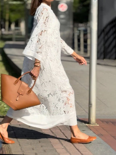 Clara - Effortless Lace Midi Dress