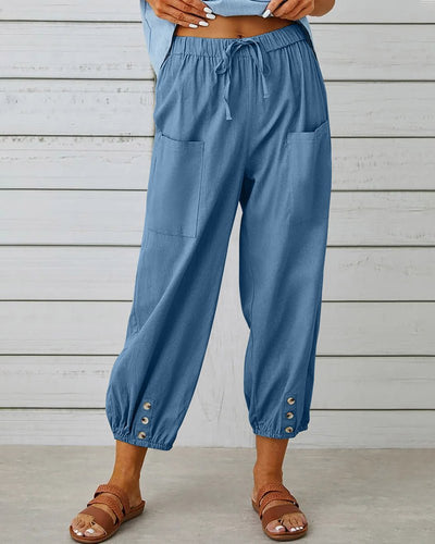 Neve - Chic High-Waist Trousers