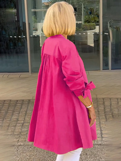 Ellaria - Whimsical Cotton Shirt Jacket