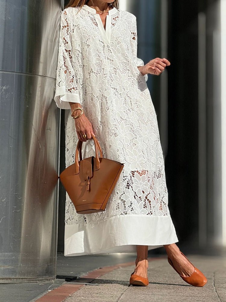 Clara - Effortless Lace Midi Dress