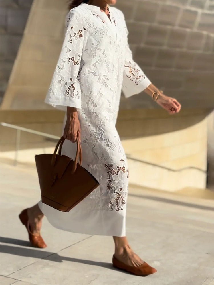 Clara - Effortless Lace Midi Dress