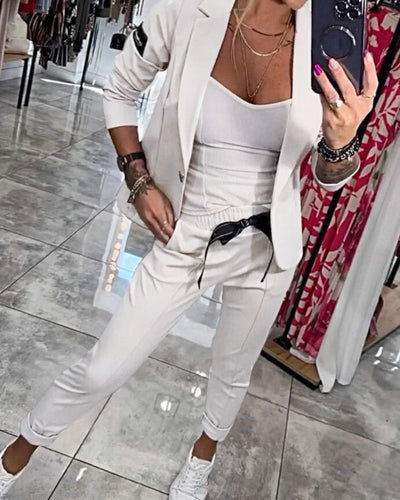 Malou - Elegant Blazer Jogger Set