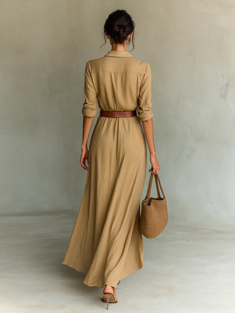 Siena - Elegant Belted Dress