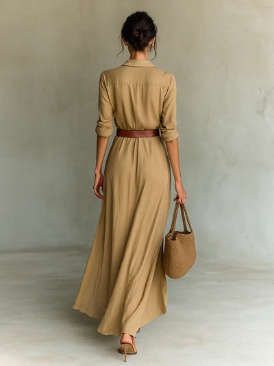 Siena - Elegant Belted Dress